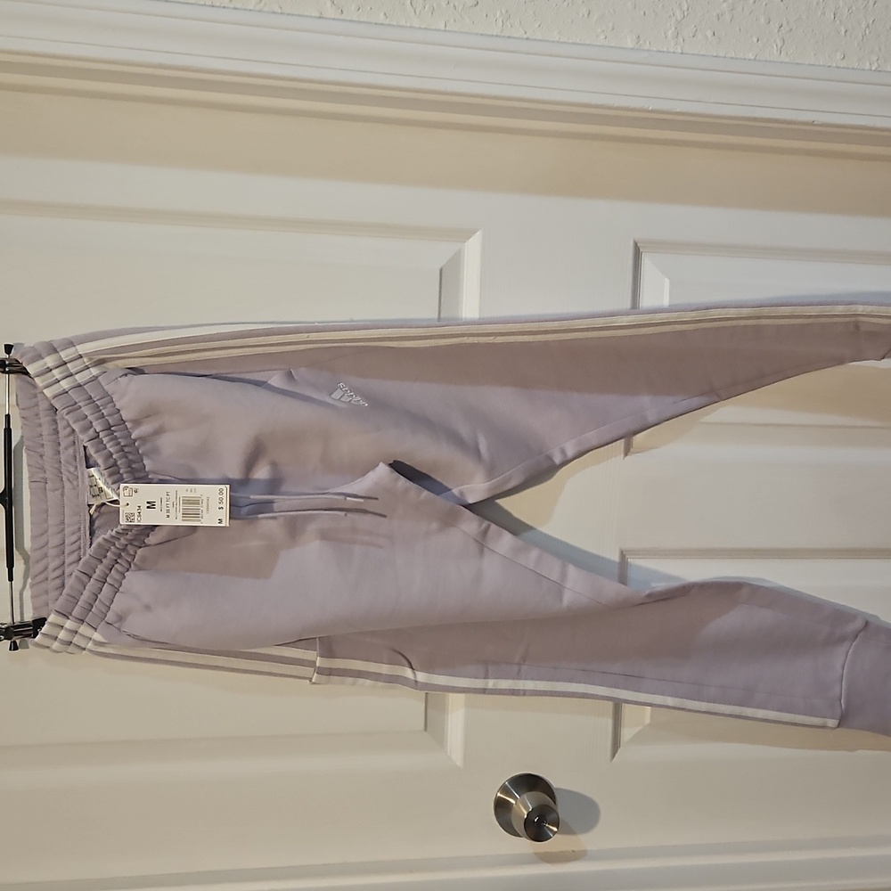 Adidas light purple sweatpants